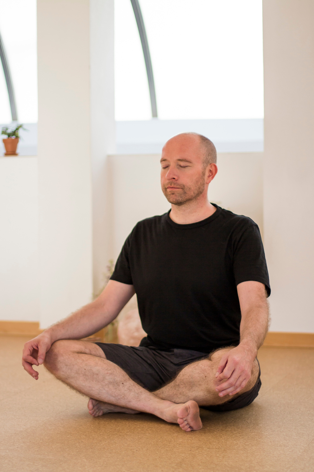 Jens Barth im Meditationssitz